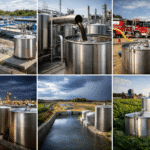 wastewater storage tanks