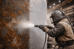 Structured Sandblasting Processes