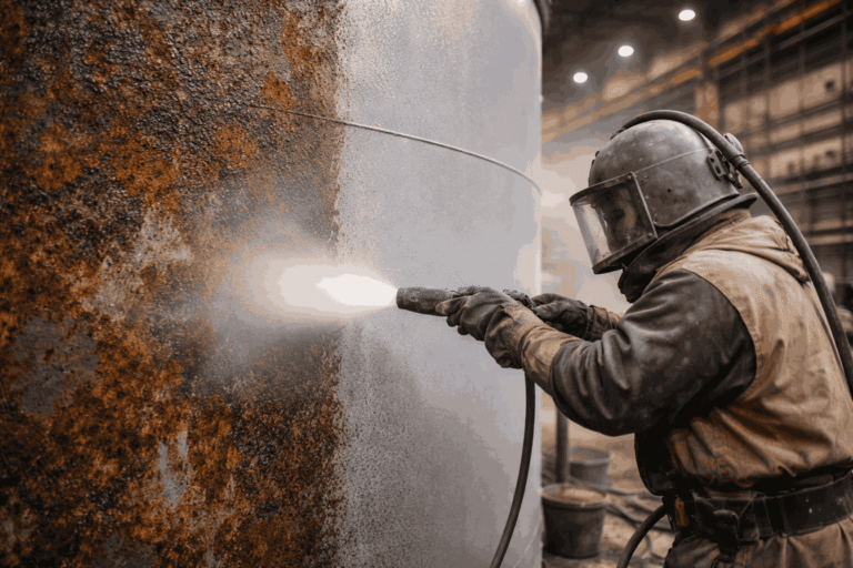 Structured Sandblasting Processes
