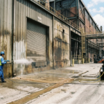 Industrial power washing