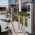 commercial EV charging station installation