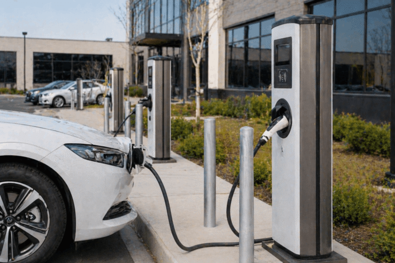commercial EV charging station installation