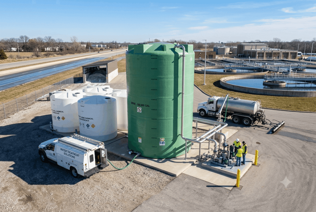 brine storage tanks